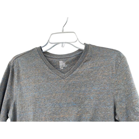 H&M Men's Small S Basic V-Neck T-Shirt Gray Speckled - Picture 7 of 9